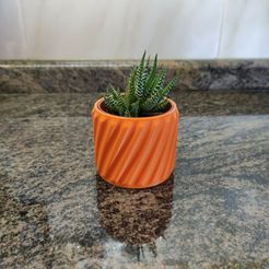 LinesTwisted1Back.jpg Fichier STL Twisted Lines Mini pot à cactus IKEA・Design pour impression 3D à télécharger