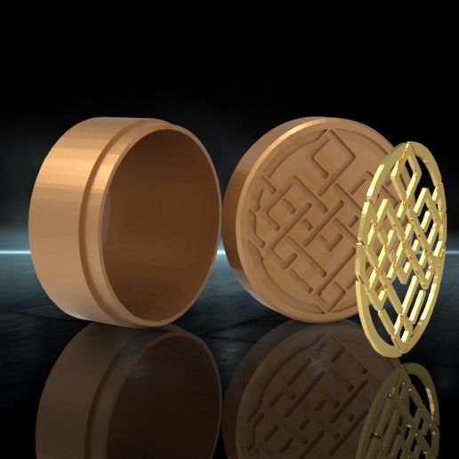 Download STL file Shang Chi : Emerald Box : Box : embeded pattern • 3D ...