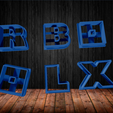LETRAS ROBLOX 2.png Roblox cookie cutter and fondant