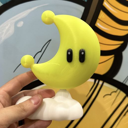 🌙 Power Moon - Super Mario Odyssey・ STL File for 3D printing・Cults