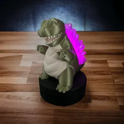 1.webp Baby Godzilla whit LED Candle Light