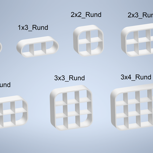 Modularer 3D-gedruckter Regal im Maßstab 1:6 - inspiriert vom IKEA Kallax - Puppenhaus Möbel / Diorama Regal / Barbie Möbel