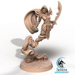 1.jpg Pre-supported 3D printable model of Aisha the Mirage of Desert