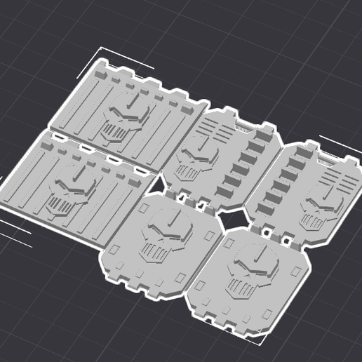 iron soilder doors 3D model preview