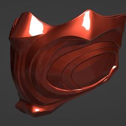 Scorpion-Mask-01.jpg STL-Datei MORTAL KOMBAT 1 - Skorpion in der Feuermaske・3D-druckbare Vorlage zum herunterladen