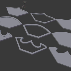 Overview1.png Free STL file Arc Templates for regimental wargames (e.g. Warhammer, Kings of War)・3D print object to download