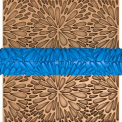 854545.jpg 3D-Datei Orientalische Muster Ton Walze stl / Töpferei Walze stl / Blatt Ton Nudelholz /Blume Muster Cutter Drucker・3D-druckbare Vorlage zum herunterladen