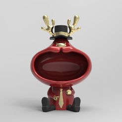 venado-bocota.2.jpg Home Decoration Model Accessories Cool Deer Figurine For Indoor Big Mouth