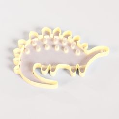 Dino_Render.jpg STL-Datei Ausstechform eines niedlichen Dinosauriers・Modell für 3D-Drucker zum Herunterladen