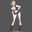 4.jpg STL file ANDROID 18 STATUE SEXY VERSION2 DRAGONBALL ANIME CHARACTER 3d print・3D printable model to download