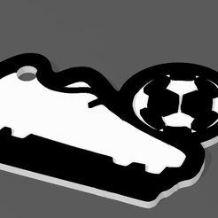 LLAVERO-BOTIN.jpg STL file KEYCHAIN SOCCER BOOTY・3D print design to download