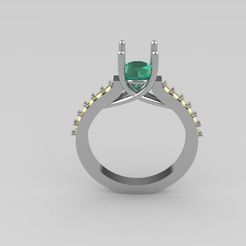 mon2.jpg Файл STL кольцо с одним камнем・Дизайн 3D-печати для загрузки3D