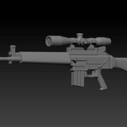 Sniper 3D model