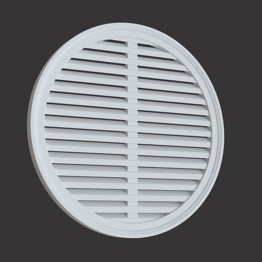 9.2.jpg 99 polyurethane Round Gable Vents 3D model