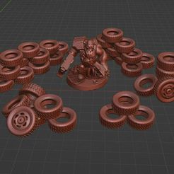 Space-Ork-Tire-Stacks-scatter-terrain-05.jpg Orkos Espaciales Terreno Lotz'o'Tires
