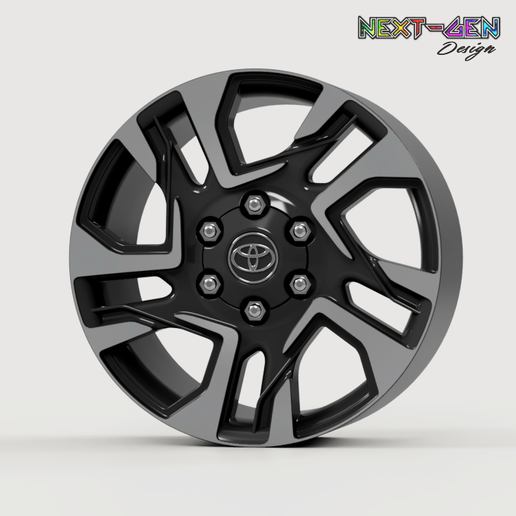 🚗 Next-Gen Rim - 2025 Toyota Fortuner / Hilux OEM Rim (STL FILES)・ STL ...