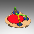 PICTURE.png Cycloid Machine 3d Model with laser cut files.