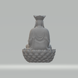 3.png Ksitigarbha Bodhisattva Buddha Statue 3D print model