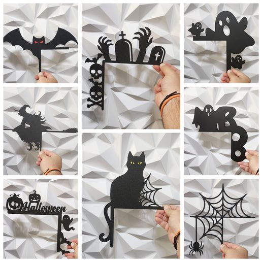 GridArt_20230922_114503344.jpg Decoraciones de Halloween para puertas Pack de 8