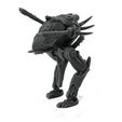 Space-Elf-Walker-1-unpainted-Mystic-Pigeon-Gaming-1.jpg Walker Mech Gun Platform (60mm base, space elf proxy)