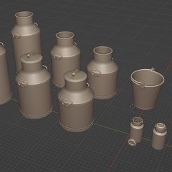 Capture-d’écran-2023-04-01-à-19.10.10.jpg STL-Datei WW2 - Buckets and Milk Canisters - 1/35・3D-Drucker-Vorlage zum herunterladen