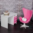 DSC_2955.jpg Office Swivel Chair -1:12 scale modern furniture for dollhouses