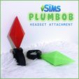IMG_4994.jpg Plumbob for Headset / Headphone Attachment / Accessory