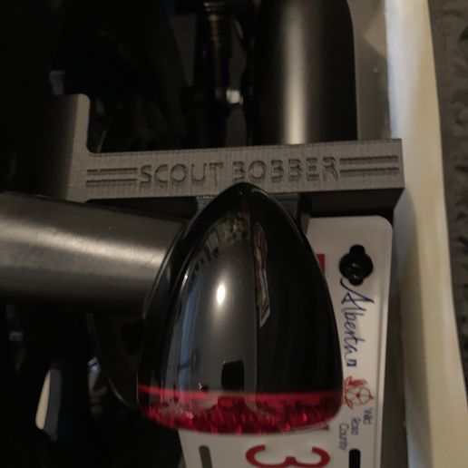 indian scout bobber license plate holder