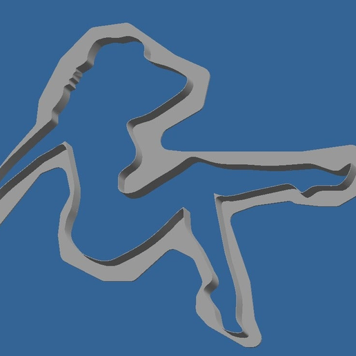 Cokkies cutter pin up - 3D model önizlemesi