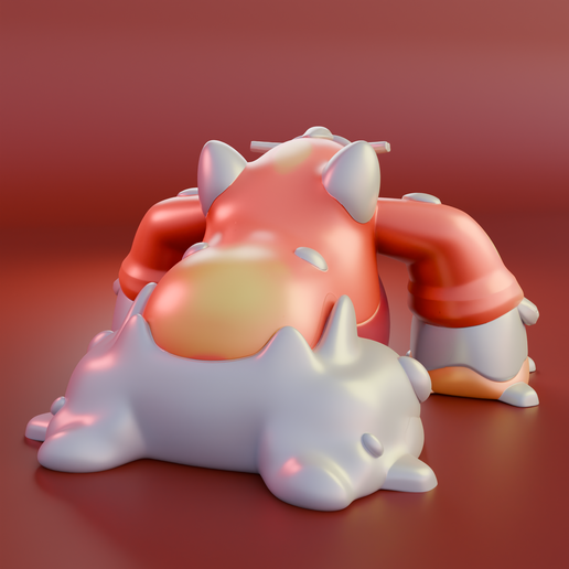 🐉 MEGA-HEATRAN - POKEMON・ STL File for 3D printing・Cults