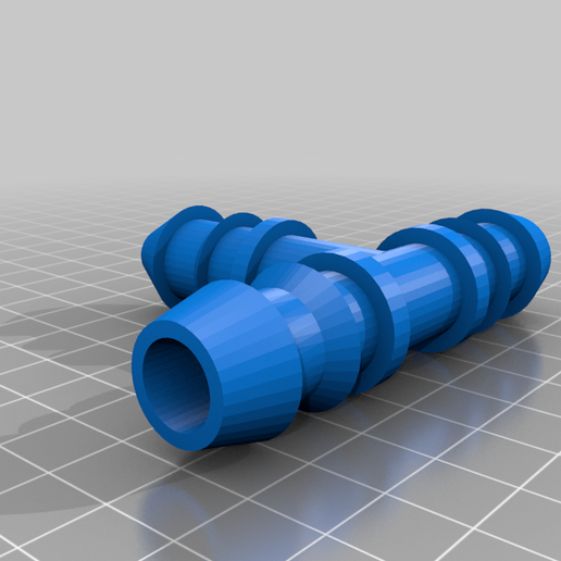 T-connector for 19 mm hose - 3D model önizlemesi