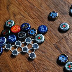 DSC_0377.JPG STL file Bottle Cap Coaster・3D printable design to download