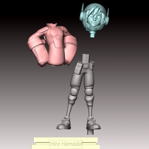🦸 Hiro Hamada・Arquivo 3D para Impressão 3D・Cults