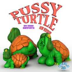 zpussy_turtle_Pose.jpg Archivo STL Coño Tortuga V8・Idea de impresión 3D para descargar