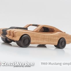 c2f82691ba489e087cc271777484cf9d_display_large.jpg Free 3D file 1969 Mustang simplified cnc/laser・Object to download and to 3D print