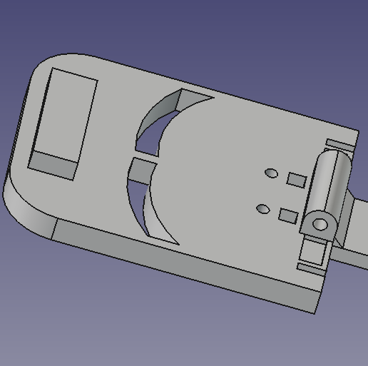 Cover clothespin for battery charging type toad 3D model