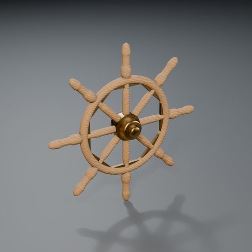 Ships Steering Wheel Helm 1 m - 3D Printable STL