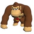 Action2.jpg DONKEY KONG SPIEL CHARAKTER 3D MODELL POSE 2