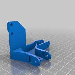 Extruder_Chain_Bracket.png Voxelab Aquila Extruder Chain Bracket with PTFE fitting Filament Guide