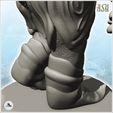 6.jpg Curved-nosed troll with large hand and rock (15) - Medieval Fantasy Magic Feudal Old Archaic Saga 28mm 15mm Chaos Darkness Demon