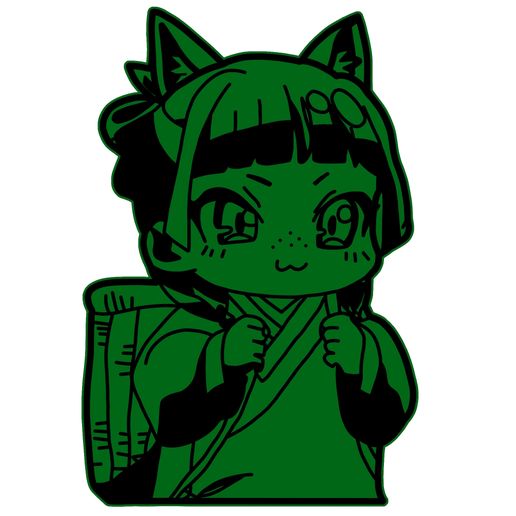 Maomao Keychain 3D Print | The Apothecary Diaries | STL File for 3D Printing