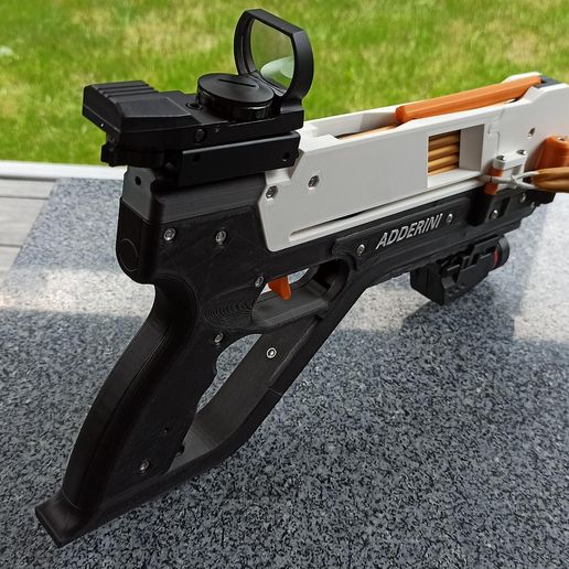 adderini_pistol_16.jpg Adderini - 3D Printed Repeating Slingbow / Crossbow Pistol