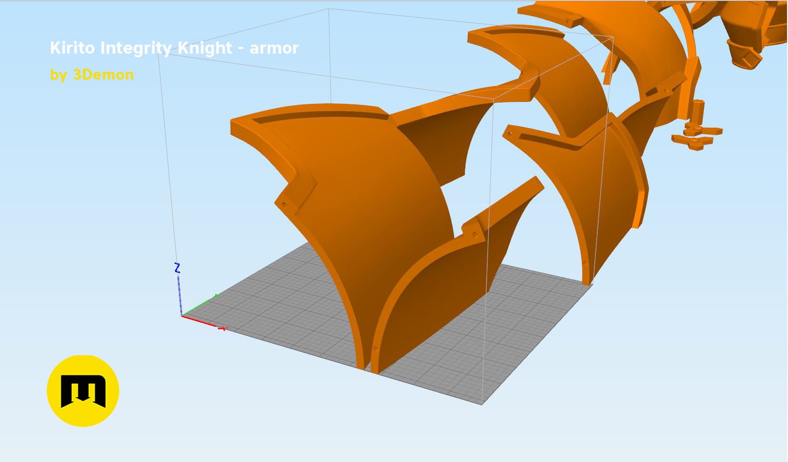 Kirito-armor-parts2 kopie.jpg Fichier 3D L'armure complète de Kirito - Integrity Knight・Plan imprimable en 3D à télécharger, 3D-mon