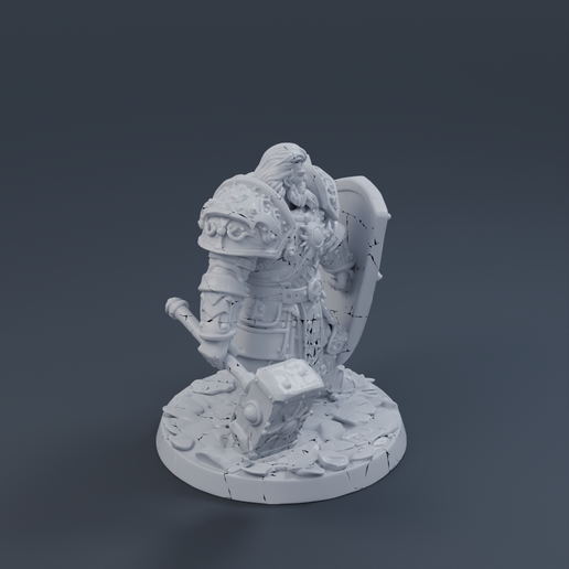 Fantasy Knight 1 3D printable STL miniature