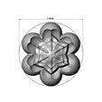 Corolla-Florentine-rosette-06.jpg Corolla flower Florentine rosette onlay relief 3D print model