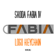 fabia.png SKODA FABIA IV logo keychain
