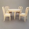 20230721_135851.jpg Dining Table And Chairs - Miniature Furniture 1/12 Scale