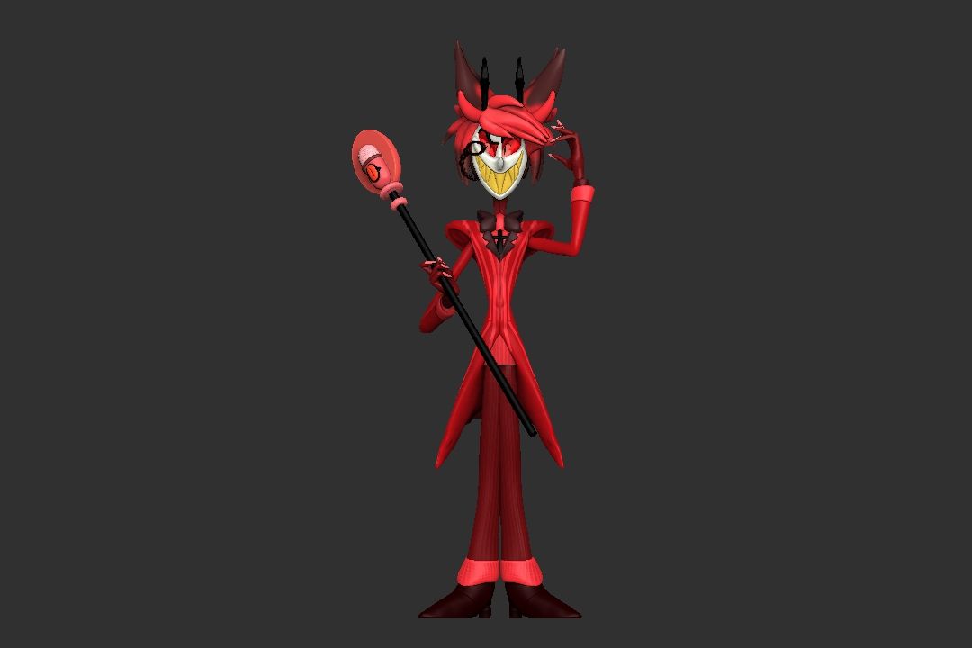 Download File Alastor Hazbin Hotel 3d Model For Printout • Template To 3d Print ・ Cults 