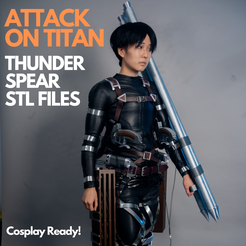 ATTACK-ON-TITAN-THUNDER-SPEAR-STL-FILES.png Angriff auf titan Cosplay Thunder Spears Levi, Mikasa prop ODM Getriebe 3dmg