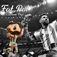 4.jpg STL file MESSI - CUSTOM POP・3D print model to download